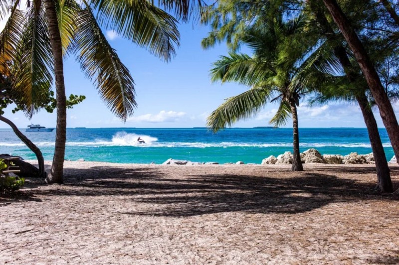 Create meme: Caribbean lagoon beach, beach , sea beach palm trees