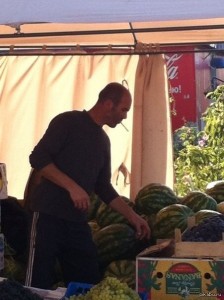 Create meme: people, melons at the market, Jason Statham pictures funny inscriptions