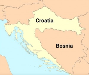 Создать мем: босния и герцеговина, хорватия границы, хорватия