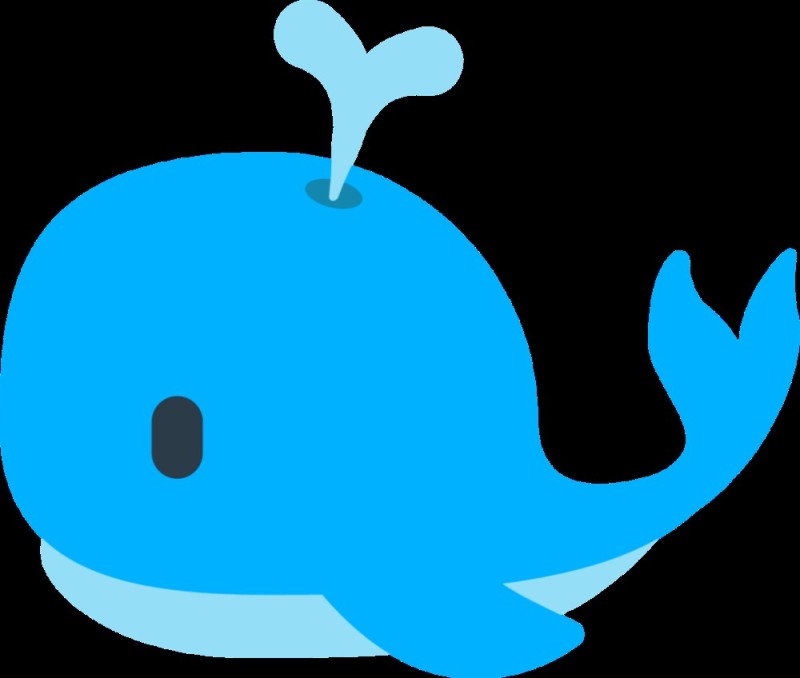 Create meme: whale, blue dolphin, kit 