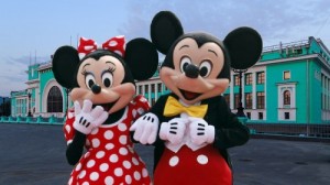 Create meme: Mickey and Minnie mouse in Novosibirsk, on 23 July 2016