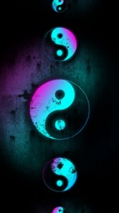 Create meme: darkness, background for phone, Yin and Yang