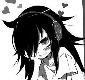 Create meme: tomoko, watamote