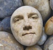 Create meme: stone , A stone with eyes, art ideas