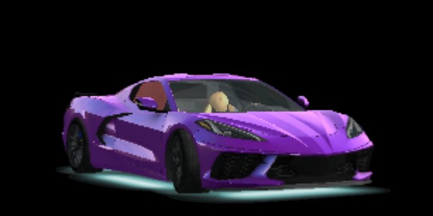 Создать мем: chevrolet corvette c8 purple, chevrolet corvette 2021 purple, chevrolet corvette радмир