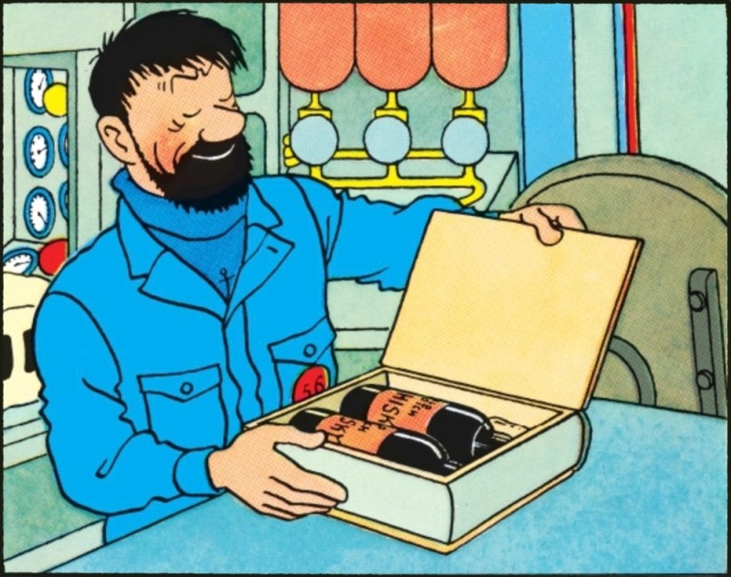 Create meme: richard haddock, haddock, tintin comics