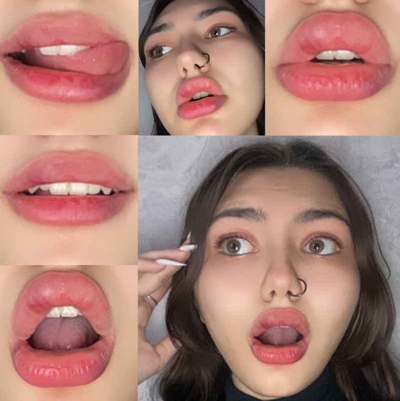 Create meme: lips , made lips, lips are plump