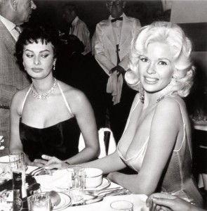 Create meme: Sophia Loren envy, women envy, Sophia Loren and Jayne Mansfield, 1957