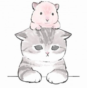 Создать мем: кошки милые рисунки, милые рисунки котиков, рисунки милых котиков