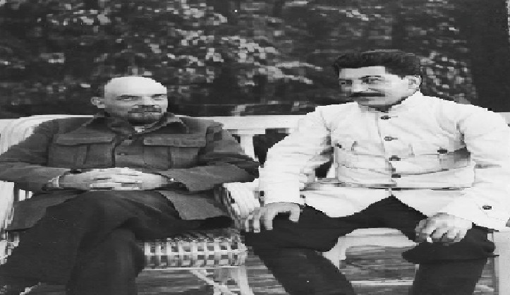 Create meme: Lenin and Stalin in gorki 1922, Lenin and Stalin in Gorki, Lenin and stalin lenin hills