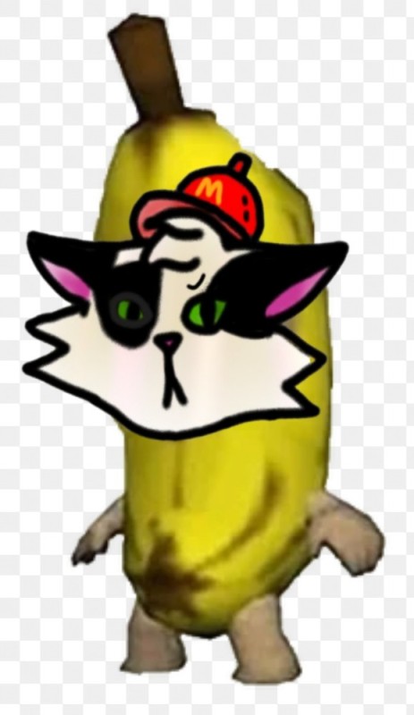 Create meme: a cat in a banana costume, banana cat, banana cat