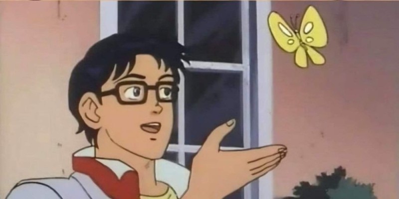 Create meme: The meme is an original butterfly, this butterfly meme template, is this a pigeon