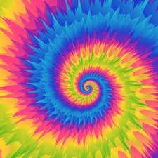 Create meme: rainbow background, psychedelic colors, rainbow circle