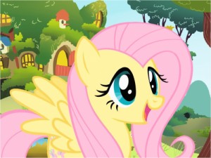 Create meme: fluttershy and, pony, my little pony friendship is magic
