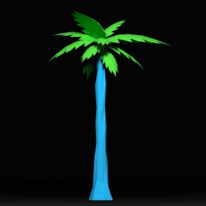 Create meme: Palma, darkness, palm tree
