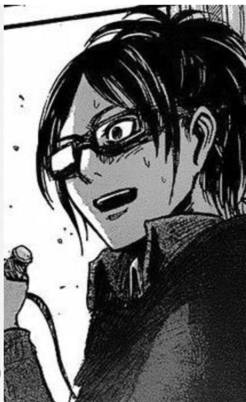 Create meme: Hanji Zoe from the manga, manga attack of the titans, hanji Zoe