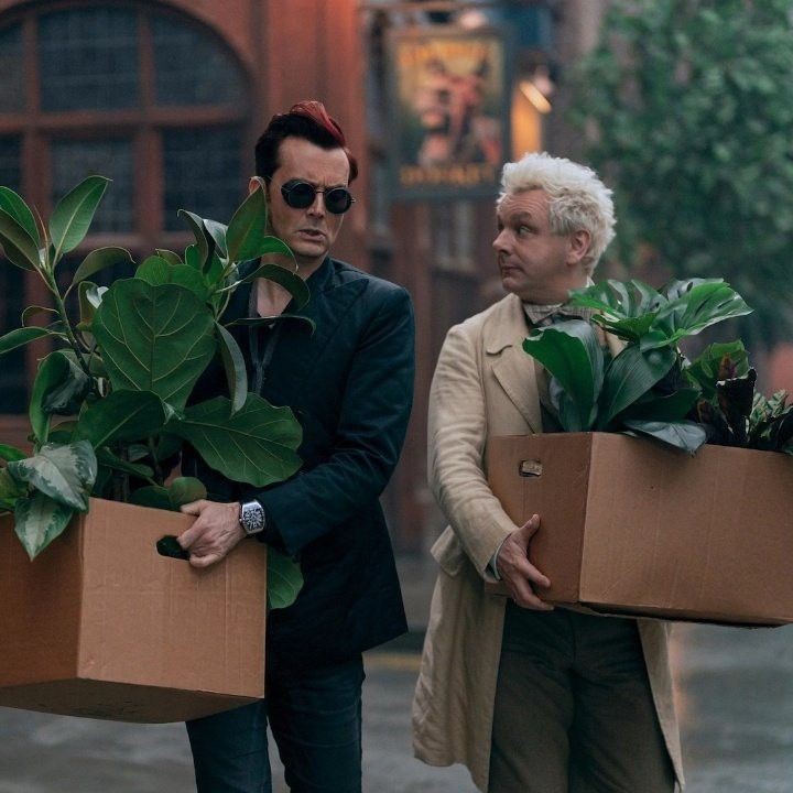 Create meme: good omens, Michael sheen is good signs, good omens 2