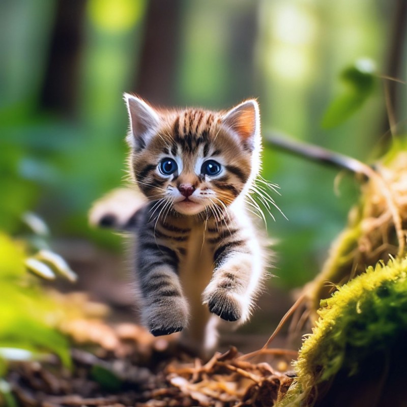 Создать мем: животные милые, котики, котенок в траве