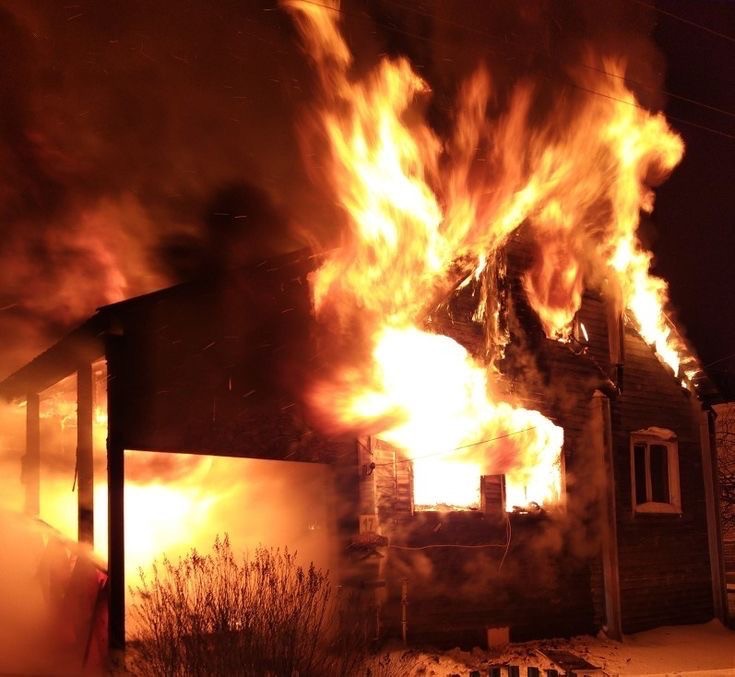 Create meme: the house after the fire, house fire, house fire