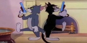 Create meme: Tom and Jerry volume 2, Tom and Jerry 2, Tom and Jerry duel cats