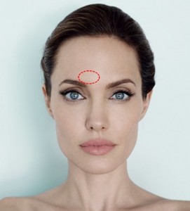 Create meme: the shape of the eyebrows, angelina jolie, eyebrows of angelina jolie