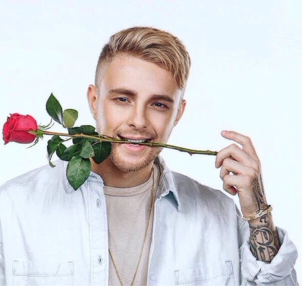 Create meme: Egor Creed with a rose in his teeth, Egor Creed with a rose in his teeth in high quality, egor creed