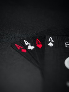 Create meme: playing cards, four aces