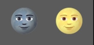 Create meme: black moon emoji, Emoji moon, Emoji moon