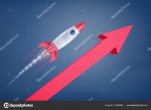 Создать мем: летающая ракета рисунок, ракета космос, ракета иллюстрация