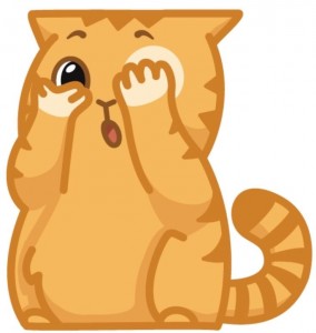 Create meme: cat peach, stickers peach, sticker cat