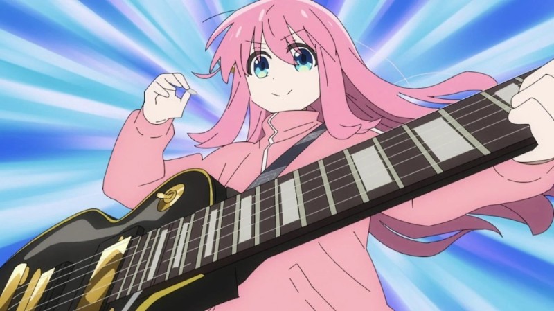 Create meme: bocchi the rock anime, anime lonely rocker, anime