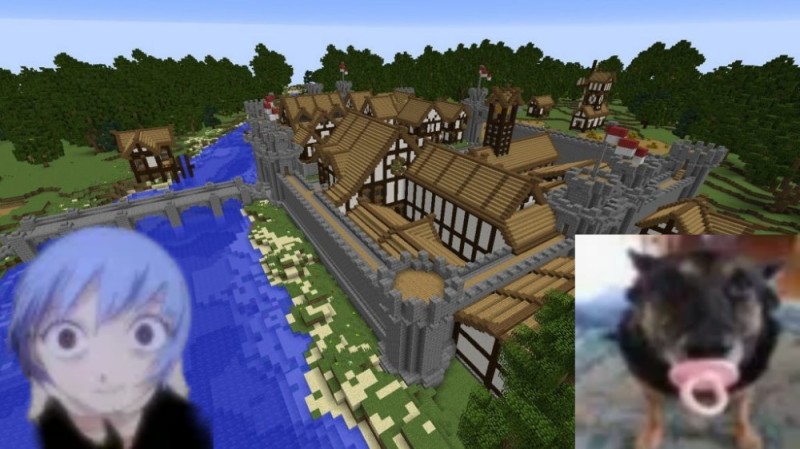 Create meme: minecraft game, minecraft online, minecraft village