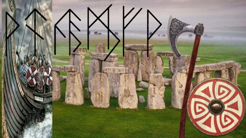 Создать мем: викинги руны, камни стоунхенджа, кромлех стоунхендж англия