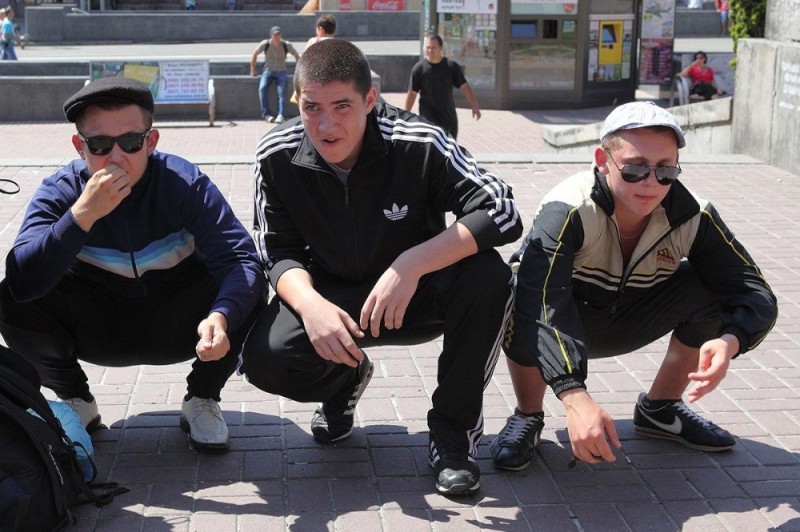 Create meme: russia gopnik, chavs , Gopnik 