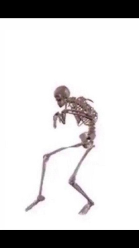 Create meme: skeletons of animashki, The skeleton is sneaking, skeleton on a transparent background