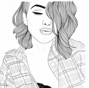 Create meme: the pictures girls style toggle switch, drawings for typical girls, black and white drawings in the style of the toggle