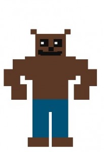 Create meme: for minecraft, minecraft skin, Man Teddy bear