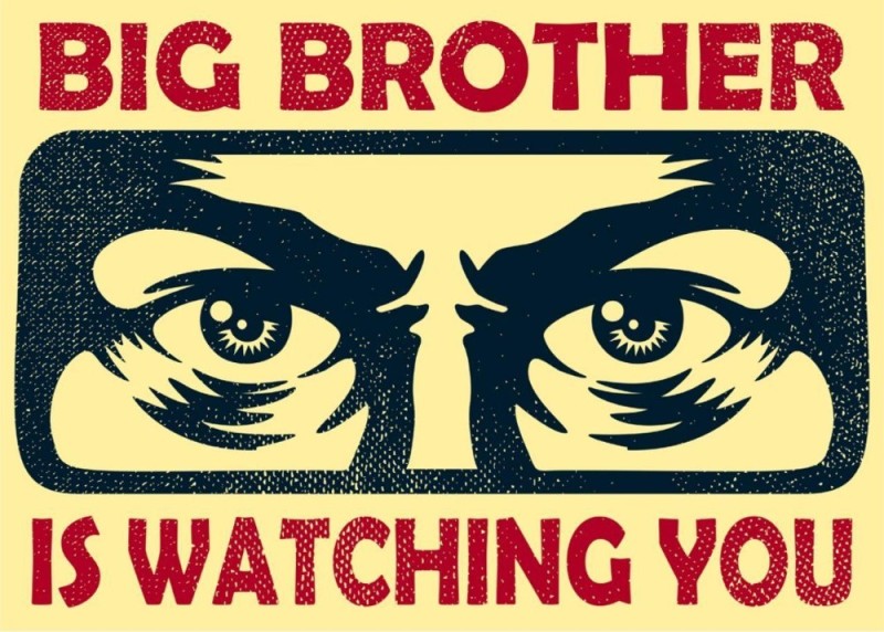 Создать мем: большой брат, big brother watching you плакат, big brother is watching you