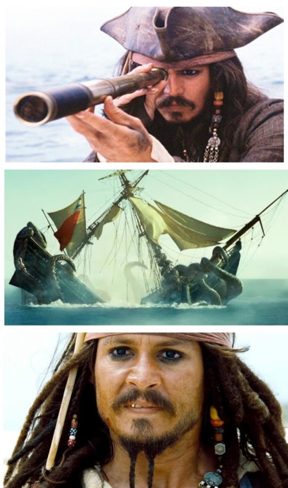 #Pirates of the Caribbean: dead man's Chest. #captain Jack Sparrow. 
