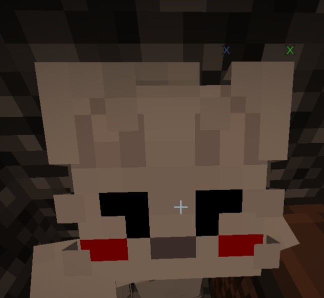 Create meme: minecraft bad ending, runya minecraft, scary minecraft