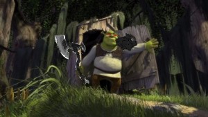 Create meme: toilet Shrek, Shrek's swamp, Shrek in the swamp