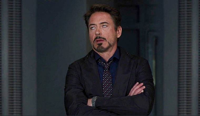Create meme: Robert Downey Jr. rolled his eyes, Tony stark rolls his eyes, Robert Downey Jr rolls eyes