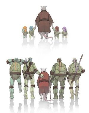 Create meme: teenage mutant ninja turtles and splinter, teenage mutant ninja turtles, turtle splinter