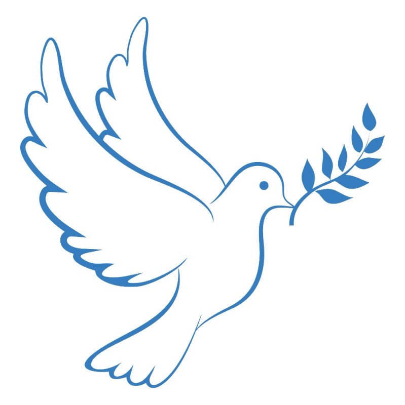 Создать мем: голубь мира шаблон, белый голубь символ мира, трафарет голубя