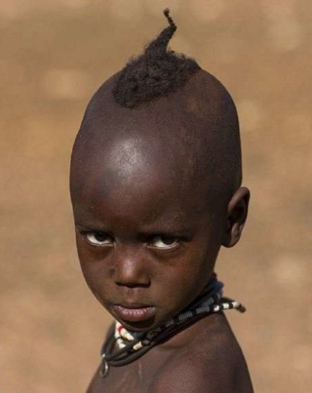 Create meme: Himba tribe, The Himba tribe in Africa, little black 