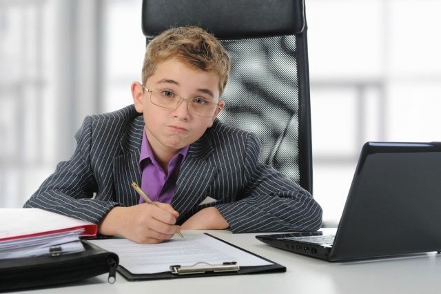 Create meme: a laptop, schoolboy businessman, young businessman 
