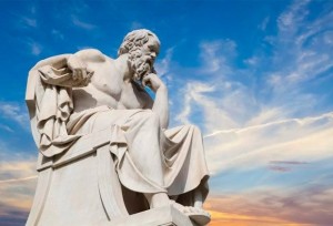 Create meme: Socrates, statue of Socrates