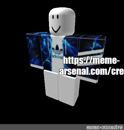 Create meme adidas roblox, blue roblox, roblox template - Pictures 