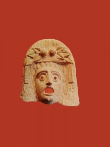 Создать мем: древняя греция театр, маски древнегреческого театра, древнегреческая маска царь удод