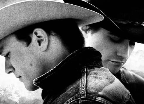 Create meme: Brokeback mountain , two cowboys, Brokeback Mountain (2005)